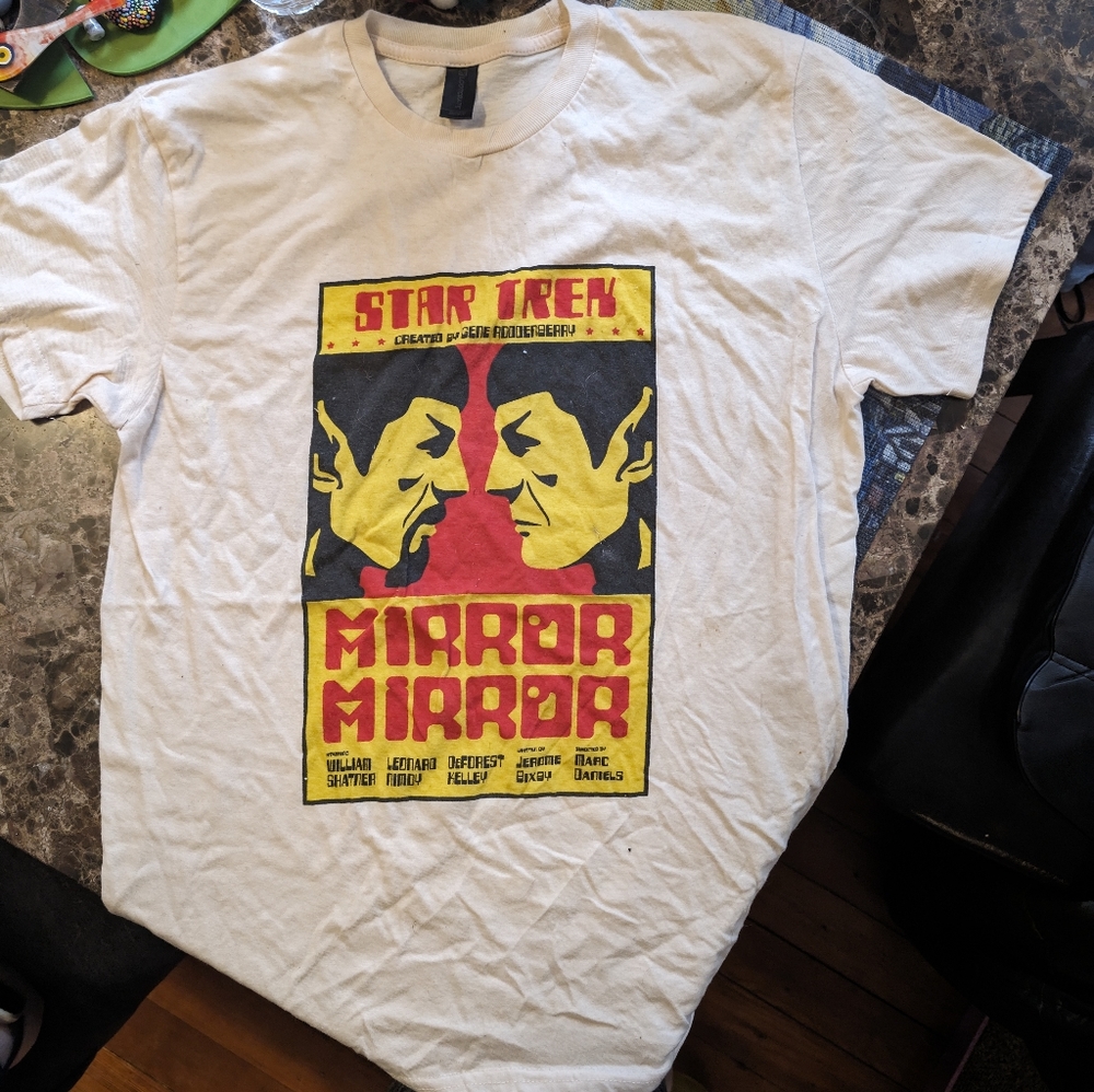 Star Trek Mirror Mirror Shirt, Loot Crate Medium Shirt, Classic Spock Tee shirt